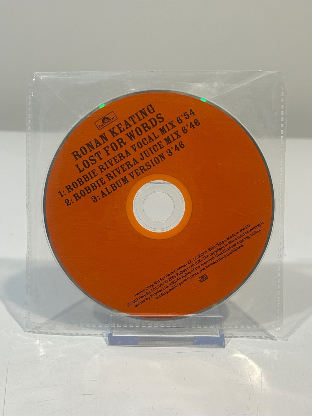 🤯5 for $20🤯 Ronan Keating “Lost For Words • Remixes” CD [Dance House Pop Rock]